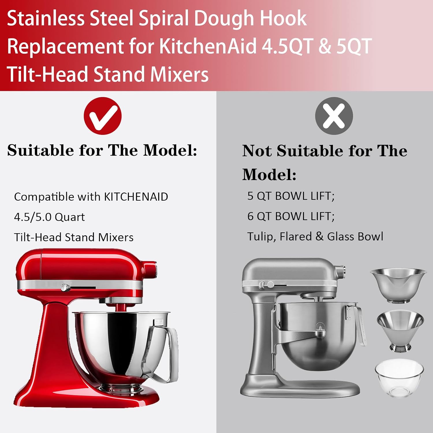 Stainless Steel Spiral Dough H - Kitchenaid Mixer Hand Mixer review and price