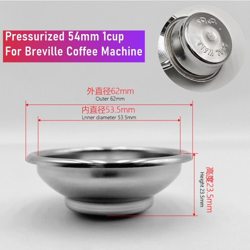 54mm Dual-Layer Pressurized Fi - Breville Espresso Bes870 review and price