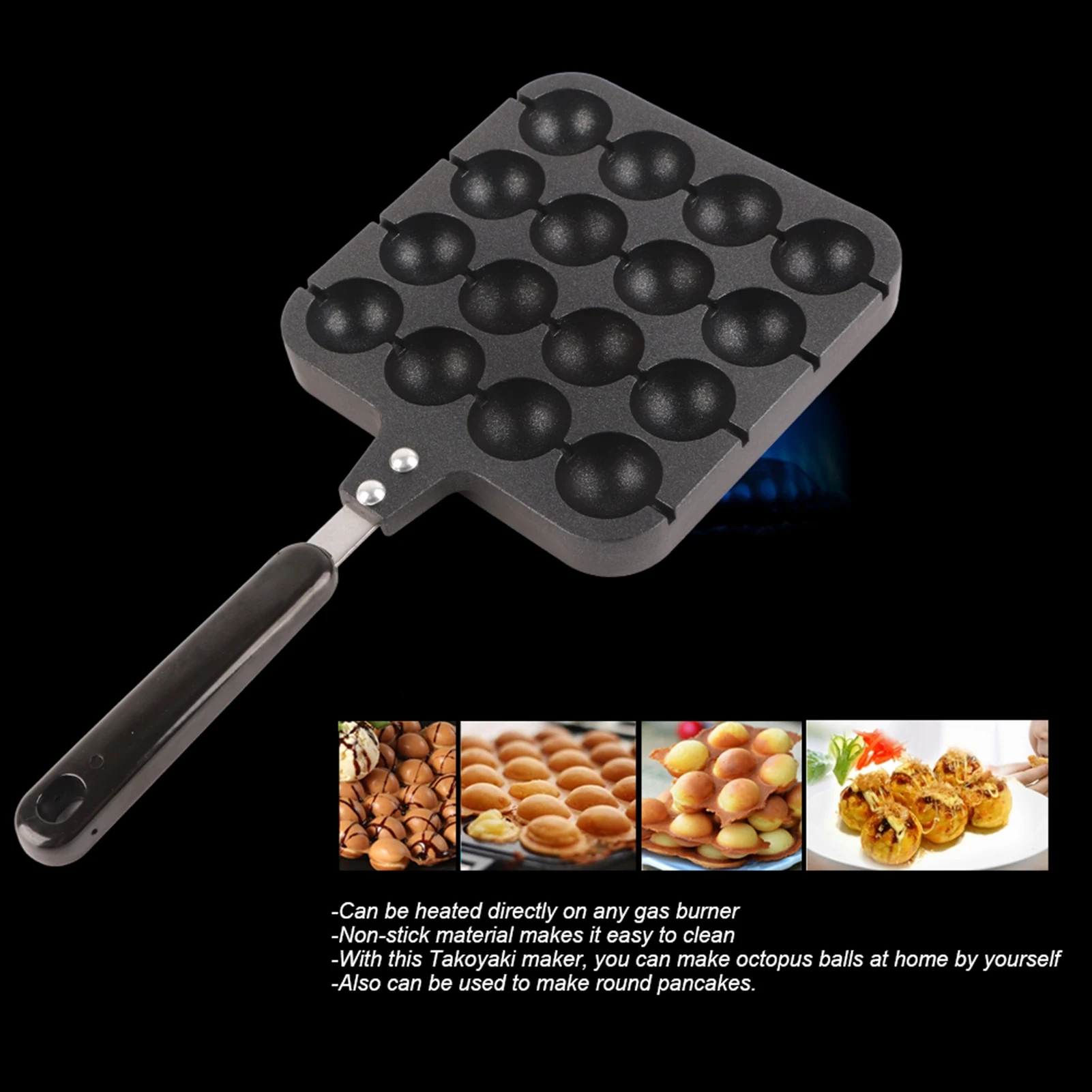 16 Holes Takoyaki Maker Non-St - Takoyaki Grill Plate review and price
